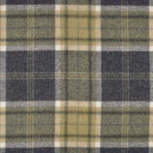 black-grey checked woolen fabric from Abraham Moon & Sons