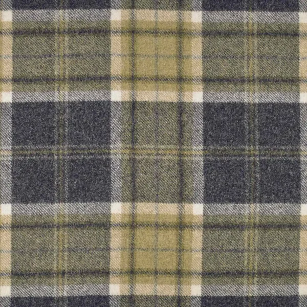 black-grey checked woolen fabric from Abraham Moon & Sons