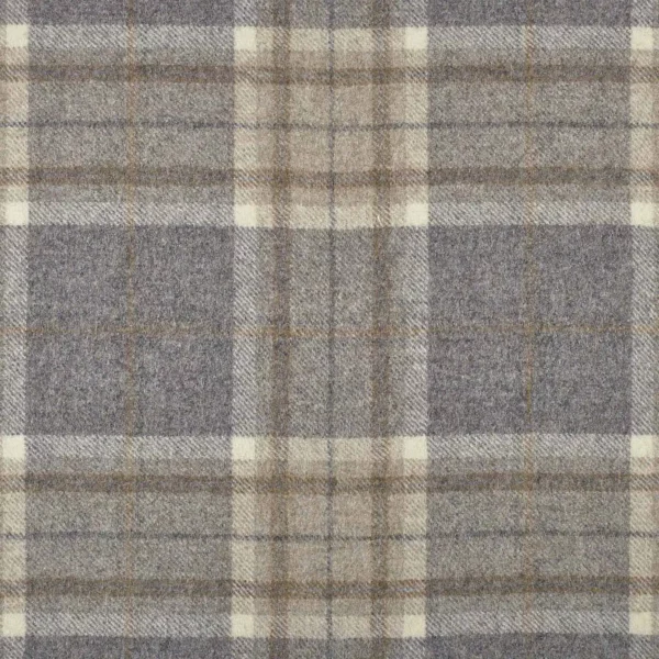 black-grey checked woolen fabric from Abraham Moon & Sons