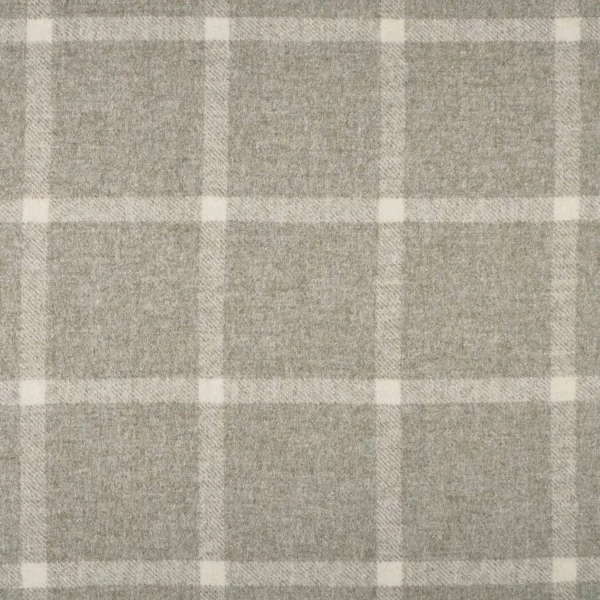 neutral checked woolen fabric from Abraham Moon & Sons