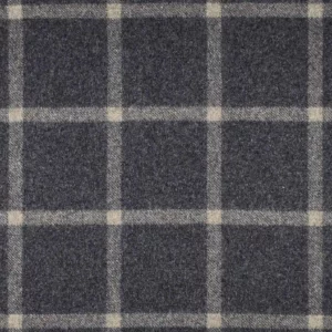 black-grey checked woolen fabric from Abraham Moon & Sons