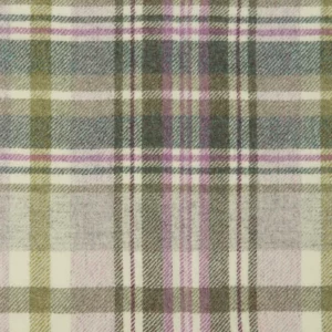 green checked woolen fabric from Abraham Moon & Sons