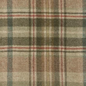 green checked woolen fabric from Abraham Moon & Sons