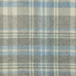 black-grey checked woolen fabric from Abraham Moon & Sons