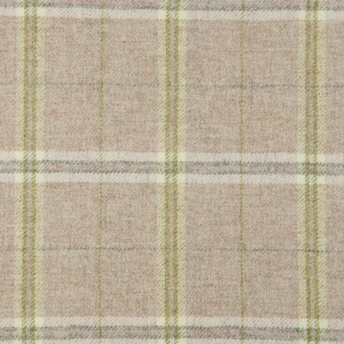 white checked woolen fabric from Abraham Moon & Sons
