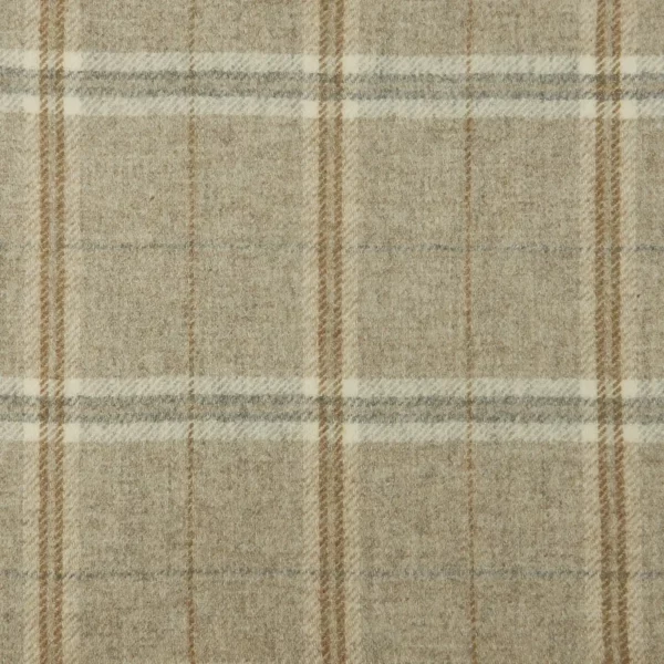 white checked woolen fabric from Abraham Moon & Sons