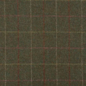 green striped woolen fabric from Abraham Moon & Sons