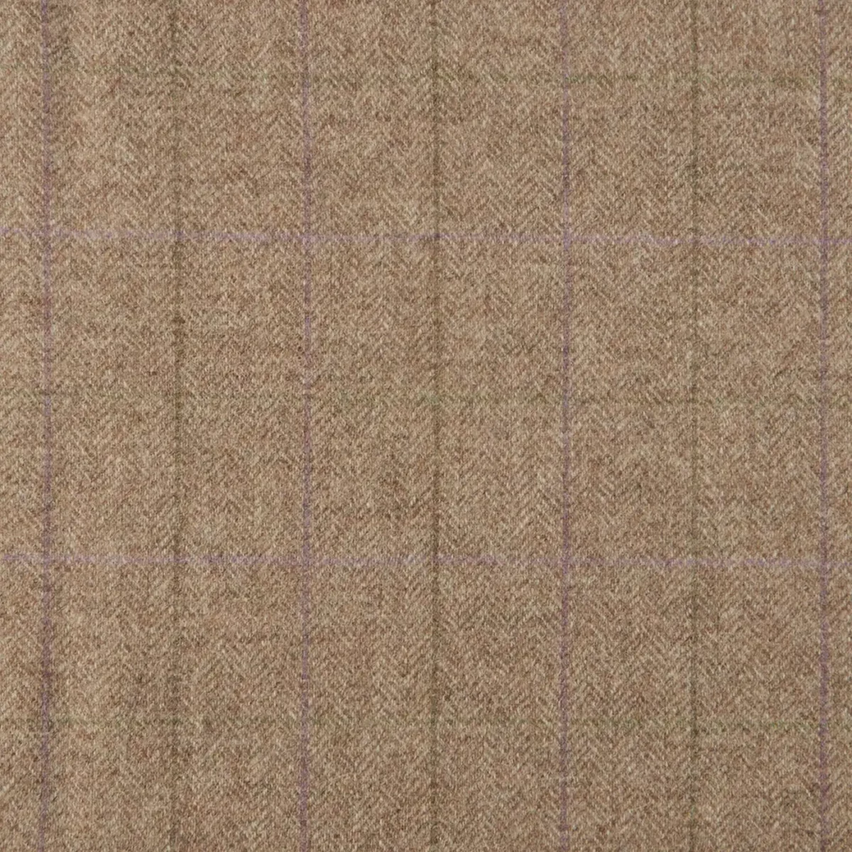 brown striped woolen fabric from Abraham Moon & Sons