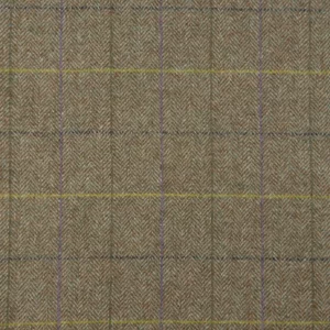 green striped woolen fabric from Abraham Moon & Sons