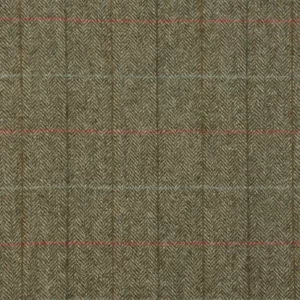 green striped woolen fabric from Abraham Moon & Sons