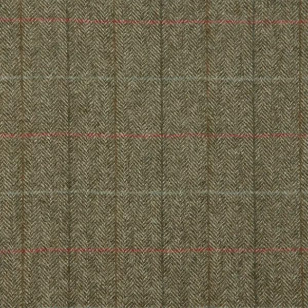 green striped woolen fabric from Abraham Moon & Sons