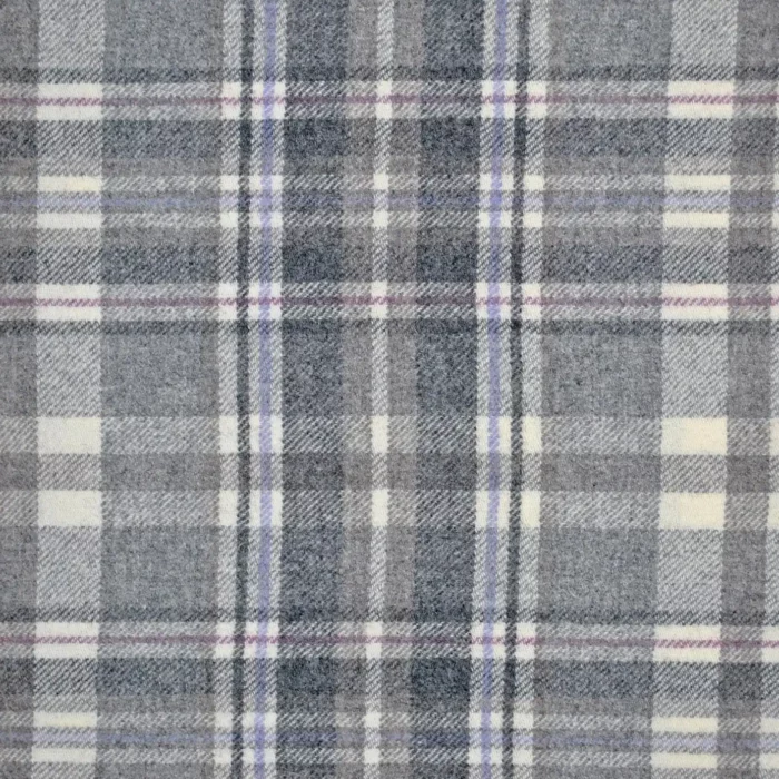 Glen Coe Fabric - Grey / Lilac – Grey Lilac swatch