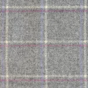 black-grey checked woolen fabric from Abraham Moon & Sons