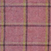 pink checked woolen fabric from Abraham Moon & Sons