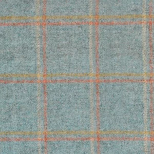 blue checked woolen fabric from Abraham Moon & Sons