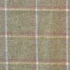purple checked woolen fabric from Abraham Moon & Sons