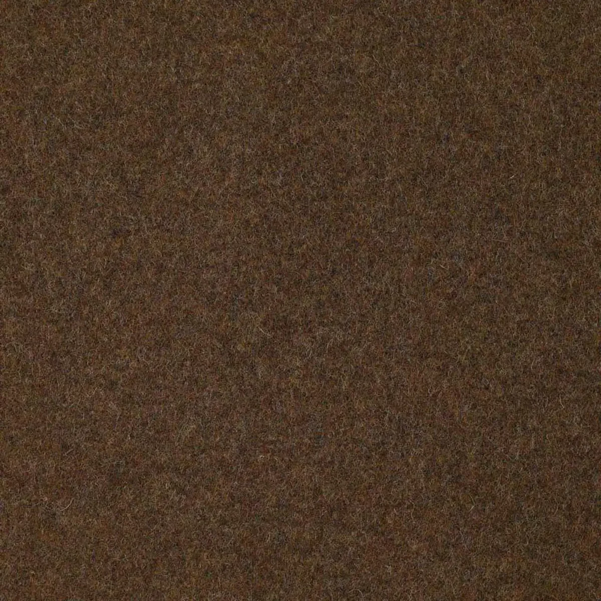 Earth Fabric - Walnut by brown plain woolen fabric from Abraham Moon & Sons