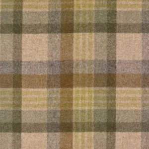 black-grey checked woolen fabric from Abraham Moon & Sons