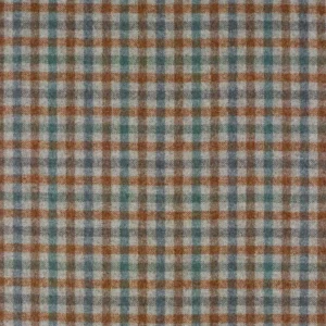 blue checked woolen fabric from Abraham Moon & Sons