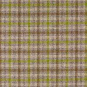 green checked woolen fabric from Abraham Moon & Sons