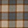 blue checked woolen fabric from Abraham Moon & Sons