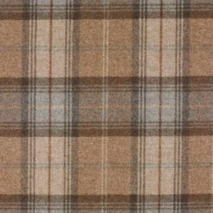 blue checked woolen fabric from Abraham Moon & Sons