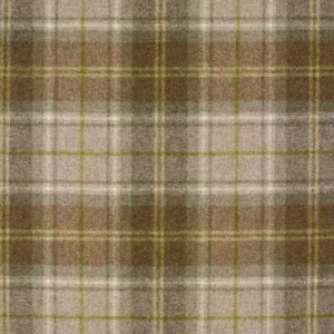 green checked woolen fabric from Abraham Moon & Sons