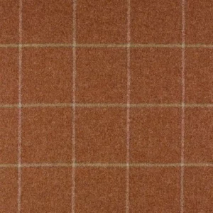 red checked woolen fabric from Abraham Moon & Sons