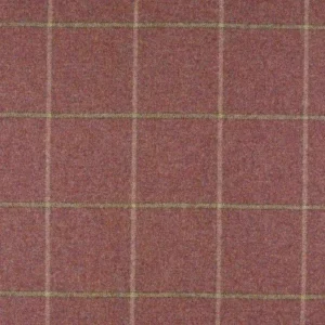 purple checked woolen fabric from Abraham Moon & Sons