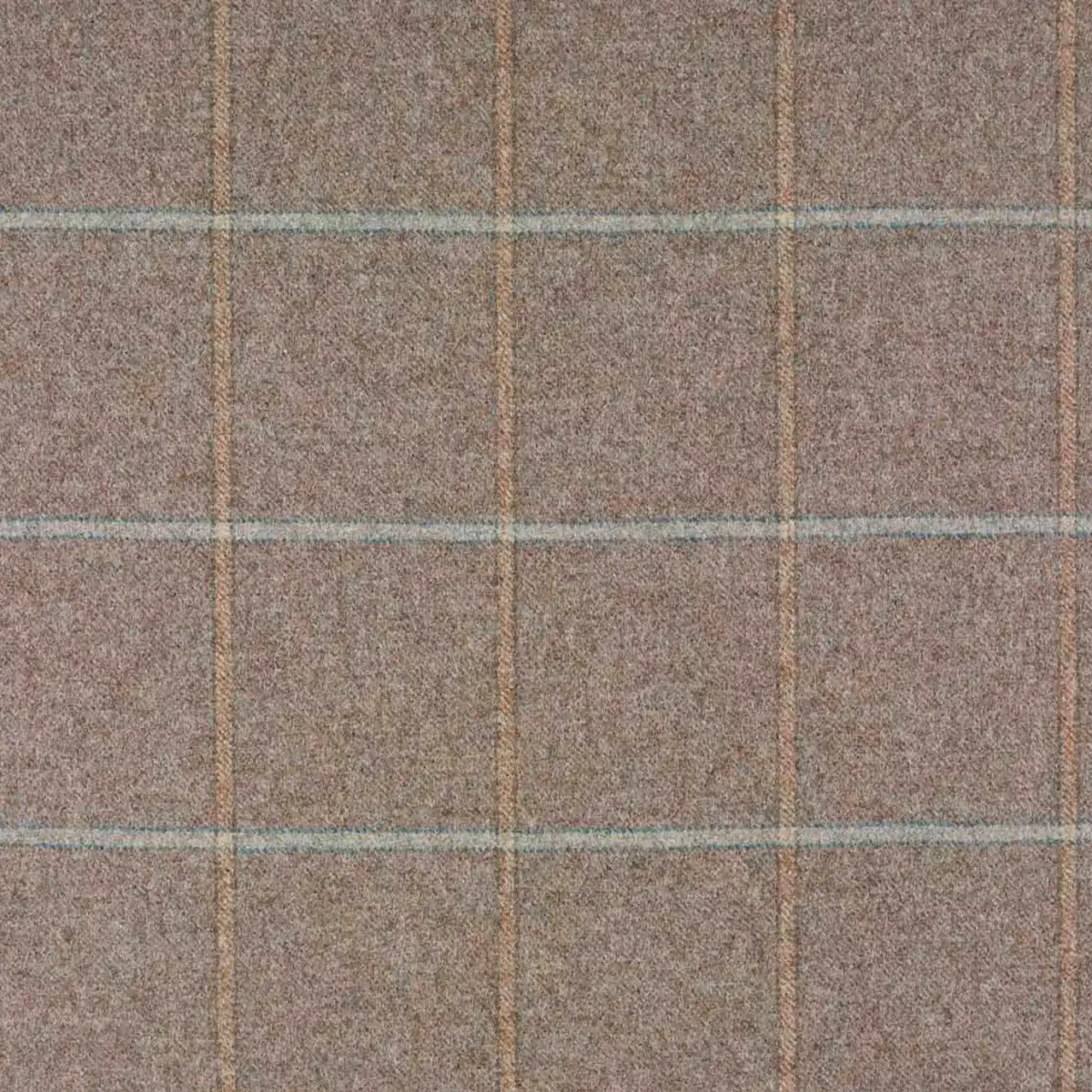 Kingham Fabric - Eau De Nil by blue checked woolen fabric from Abraham Moon & Sons