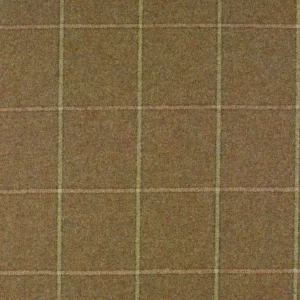 green checked woolen fabric from Abraham Moon & Sons