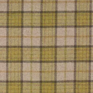 green checked woolen fabric from Abraham Moon & Sons
