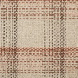 orange checked woolen fabric from Abraham Moon & Sons