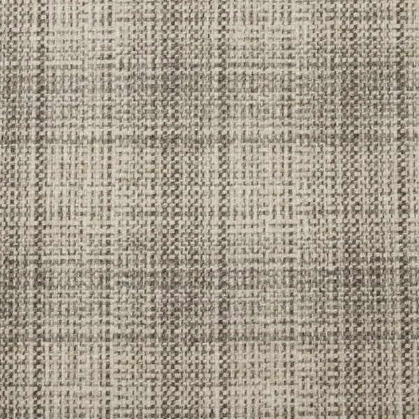 Skylon Fabric - Natural by neutral checked woolen fabric from Abraham Moon & Sons