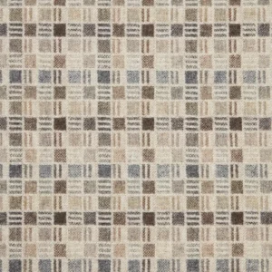 neutral checked woolen fabric from Abraham Moon & Sons