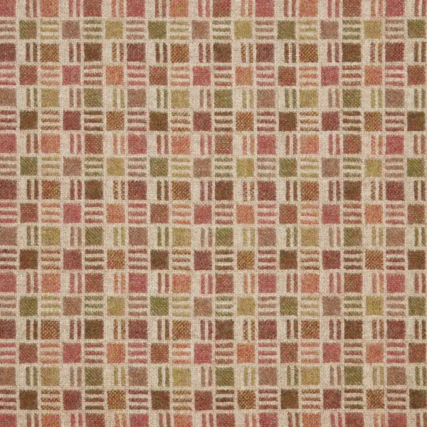 Pompidou Fabric - Gold by yellow checked woolen fabric from Abraham Moon & Sons