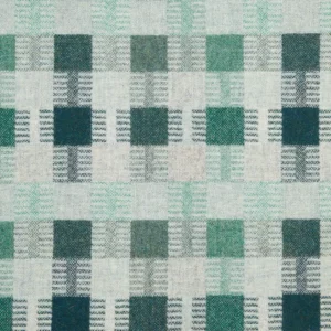 blue checked woolen fabric from Abraham Moon & Sons