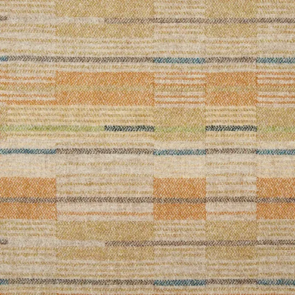 yellow geometric woolen fabric from Abraham Moon & Sons