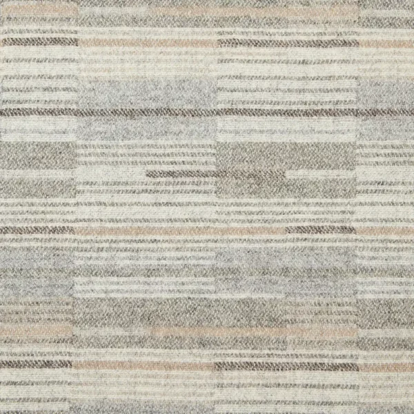 Sears Fabric - Natural by neutral geometric woolen fabric from Abraham Moon & Sons
