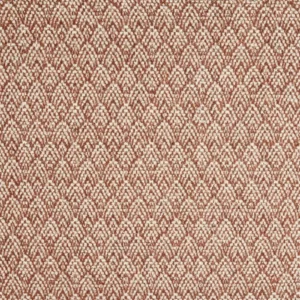 orange geometric woolen fabric from Abraham Moon & Sons