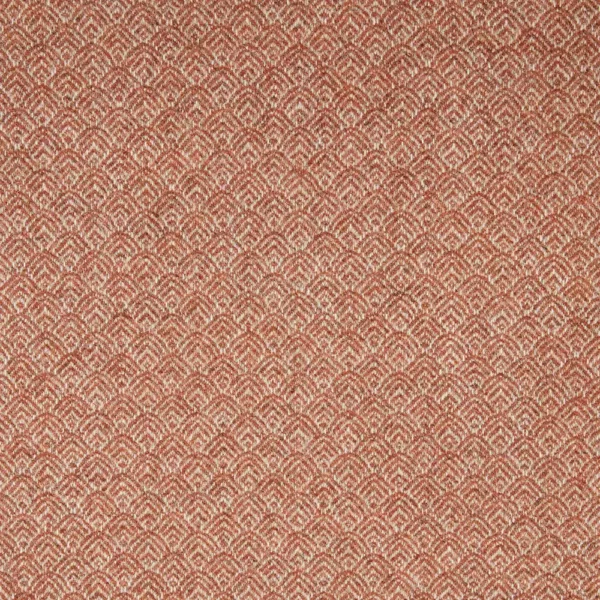 orange geometric woolen fabric from Abraham Moon & Sons