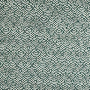 blue geometric woolen fabric from Abraham Moon & Sons
