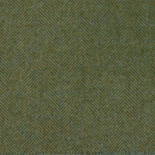Glamis Fabric - Topaz by green plain woolen fabric from Abraham Moon & Sons