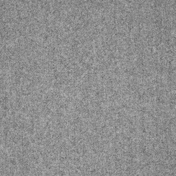 Stoneham Fabric - Light Grey by black-grey plain woolen fabric from Abraham Moon & Sons