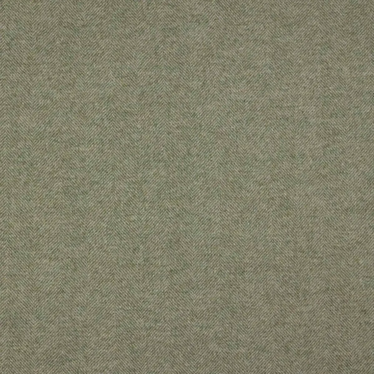 Chevron Fabric - Agate by green plain woolen fabric from Abraham Moon & Sons