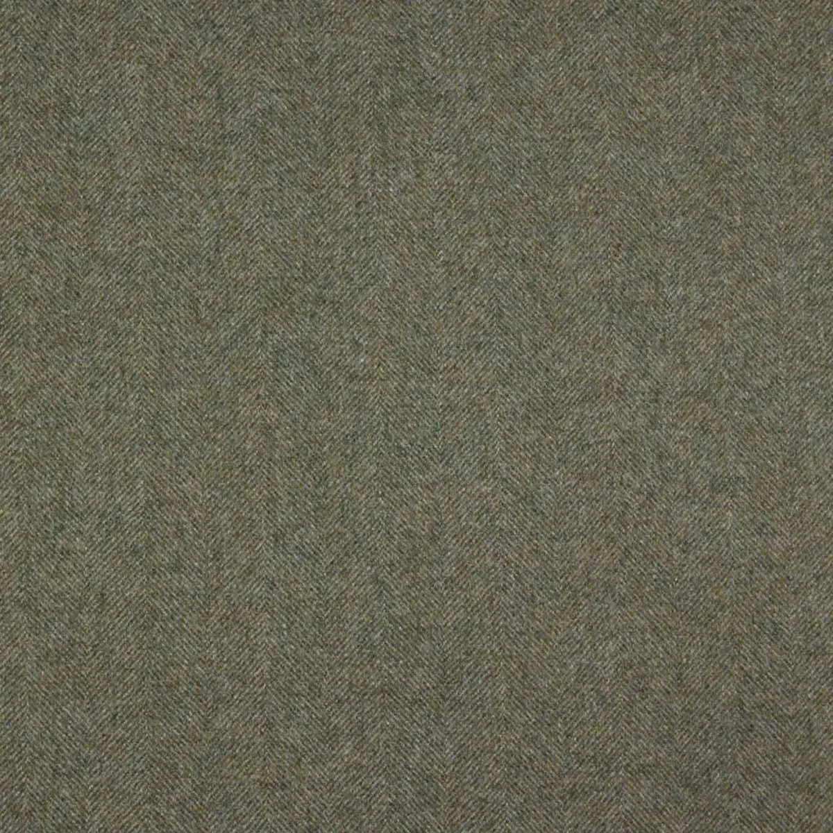 Chevron Fabric - Alexandrite by green plain woolen fabric from Abraham Moon & Sons