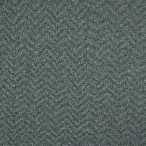 Chevron Fabric - Jade by green plain woolen fabric from Abraham Moon & Sons