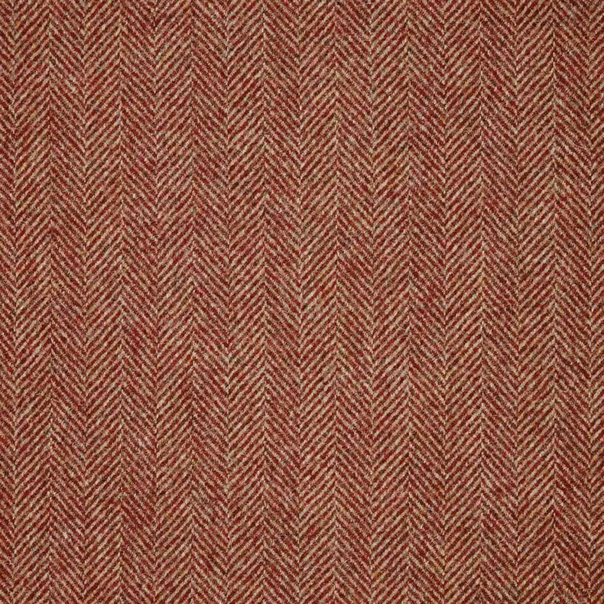 Herringbone Fabric - Red by red misc woolen fabric from Abraham Moon & Sons