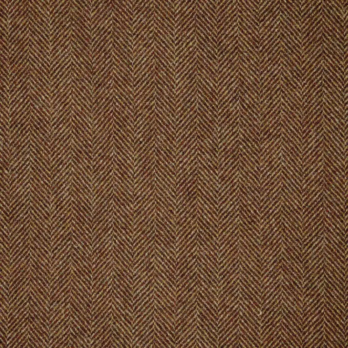 Herringbone Fabric - Rust by orange misc woolen fabric from Abraham Moon & Sons