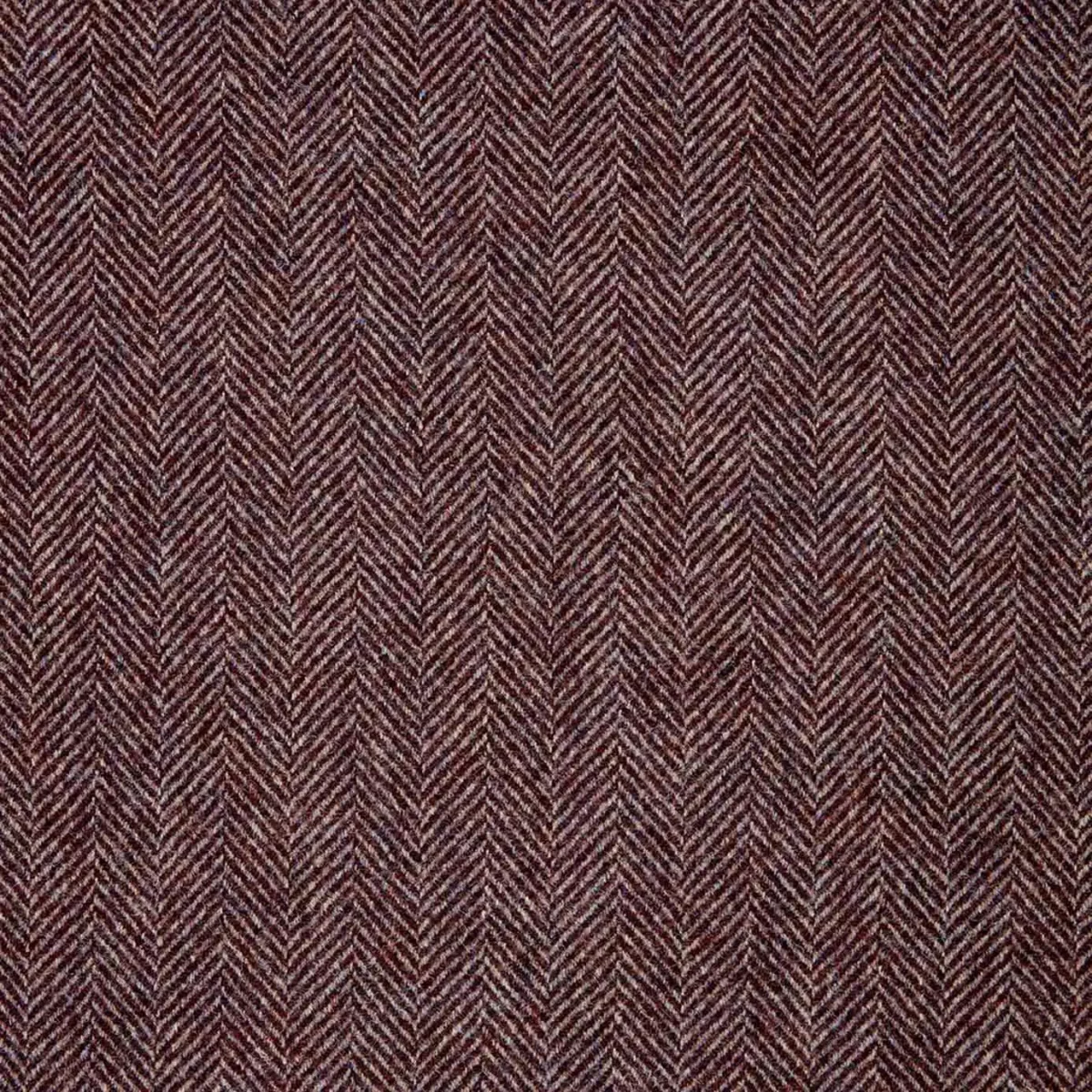 Herringbone Fabric - Blackberry by purple misc woolen fabric from Abraham Moon & Sons